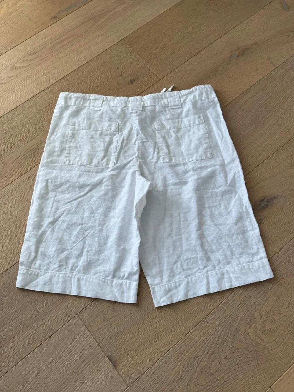 Merona Y2K White Linen Bermuda Shorts Small - Picture 4 of 6